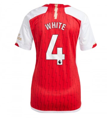 Arsenal Benjamin White #4 Hemmatröja Kvinnor 2023-24 Kortärmad